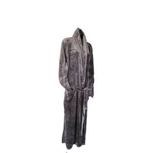 R And M Ross Micheals Plush Robe Grey Large/xl With Pockets